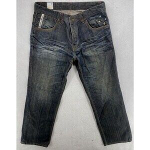 Parish Nation Men’s Jeans Size 36x32 Black Denim Straight Leg Urban Streetwear